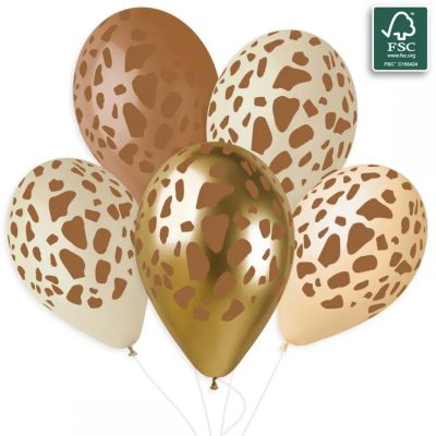 13 Μπαλόνι Animal Print Καμηλοπάρδαλη 25 τεμ