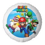 18" Μπαλόνι Foil Tυπωμένο Στρογγυλό - Super Mario / Όνομα