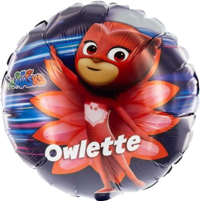 18 Μπαλόνι στρογγυλό Pj Masks - Owlette