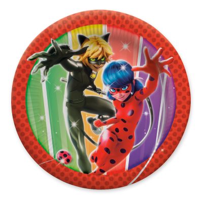 Χάρτινα Πιάτα Miraculous Ladybug & Catnoir 8 τεμ