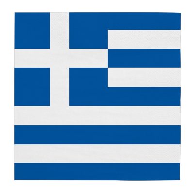 Χαρτοπετσέτες Ελληνική Σημαία 20 τεμ