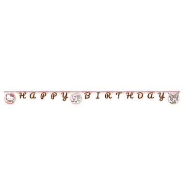 Γιρλάντα Happy Birthday - Hello Kitty & Kuromi 200cm
