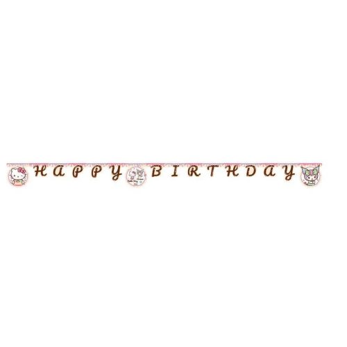 Γιρλάντα Happy Birthday - Hello Kitty & Kuromi 200cm