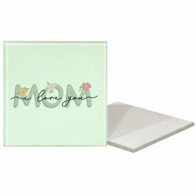 Γυάλινο σουβέρ για τη Γιορτή της Μητέρας – I Love You Mom