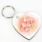 Μπρελόκ Καρδιά για Μαμά – Happy Mother’s Day Watercolor