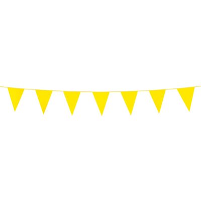Κίτρινα Τριγωνικά Σημαιάκια 3m