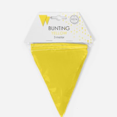 Κίτρινα Τριγωνικά Σημαιάκια 3m