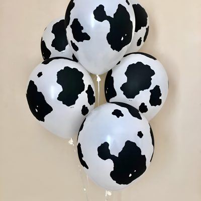 Λάτεξ Μπαλόνια Cow Print 6 τεμ