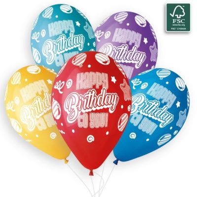 Λάτεξ Μπαλόνια Happy Birthday To You 25 τεμ