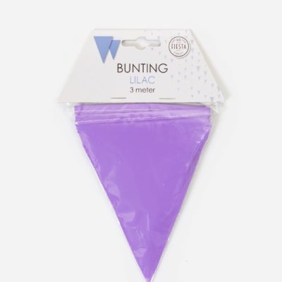 Λιλά Τριγωνικά Σημαιάκια 3m