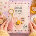 Μπρελόκ Καρδιά για Μαμά – Σχέδιο Μελισσούλες