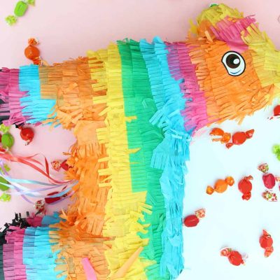 Πινιάτα με κορδέλες - Αλογάκι ουράνιο τόξο