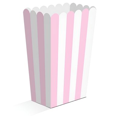 Ροζ Κουτάκια Για Ποπ Κορν 8 τεμ