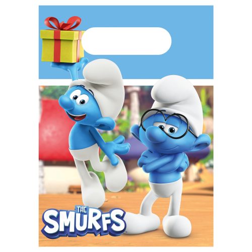 Σακουλάκια για δωράκια - Στρουμφάκια 4 τεμ