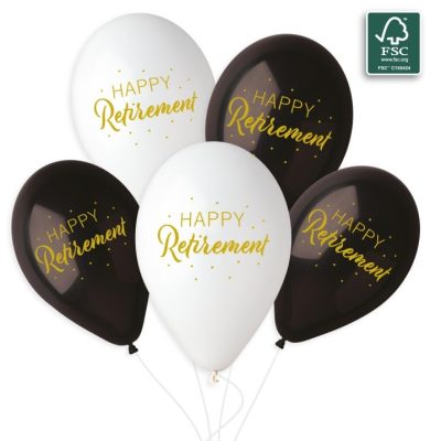 Λάτεξ Μπαλόνια Happy Retirement 6 τεμ