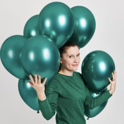 Shiny Πράσινο λάτεξ μπαλόνι