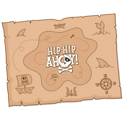 Σουπλά Πειρατικός Χάρτης 8 τεμ