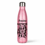 Θερμός με ροζ Glitter - Katseye Star με Όνομα