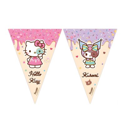 Τριγωνικά Σημαιάκια Hello Kitty & Kuromi 230cm