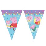 Τριγωνικά Σημαιάκια - Πέππα Γουρουνάκι & Baby Pig 9 τεμ