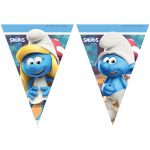 Τριγωνικά Σημαιάκια - Στρουμφάκια 9 τεμ