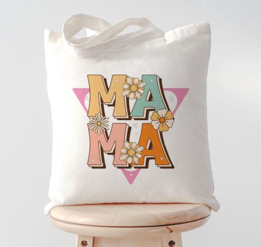 Τσάντα για Μαμά – Mama με Λουλούδια