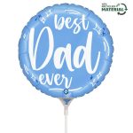9'' Mini Shape Μπαλόνι Best Dad Ever 
