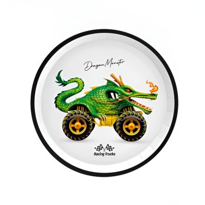 Χάρτινα Πιάτα Γλυκού - Dragon Monster 6 Tεμ