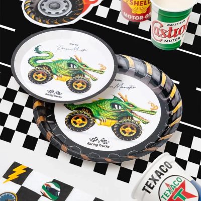 Χάρτινα Ποτήρια - Racing Motor Oil 6 Τεμ