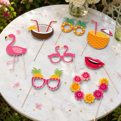 Photobooth Props – Tropical 8 τεμ