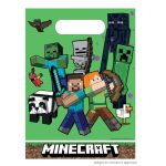 Πλαστικά Σακουλάκια για Δωράκια - Minecraft 6 τεμ