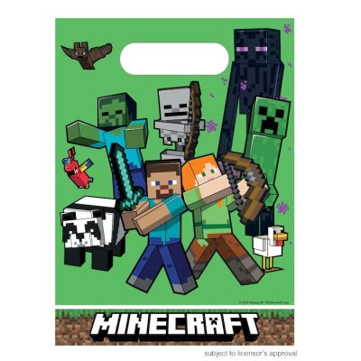 Πλαστικά Σακουλάκια για Δωράκια - Minecraft 6 τεμ