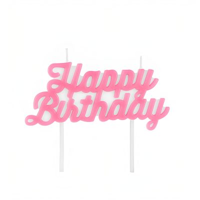 Ροζ Κεράκι - Happy Birthday
