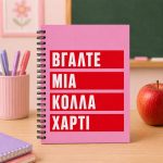 Προσωποποιημένο Τετράδιο – Βγάλτε μια Κόλλα Χαρτί