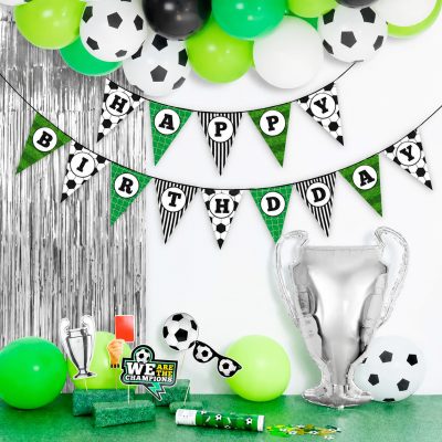 Σημαιάκια Τριγωνικά Happy Birthday - Ποδόσφαιρο 5m