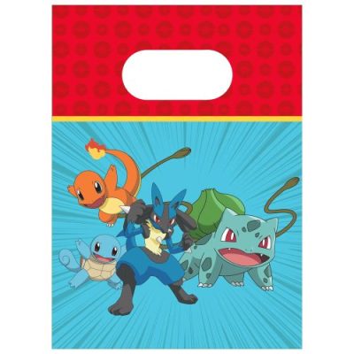 Πλαστικά Σακουλάκια για Δωράκια - Pokemon 6 τεμ
