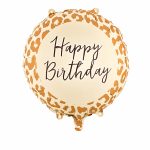 18 Μπαλόνι Foil - Happy Birthday Λεοπάρ