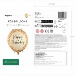 18 Μπαλόνι Foil - Happy Birthday Λεοπάρ