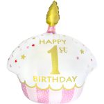 26 Μπαλόνι Cupcake - Happy 1st Birthday