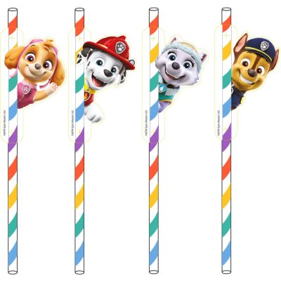 Χάρτινα Καλαμάκια – Paw Patrol 8 τεμ