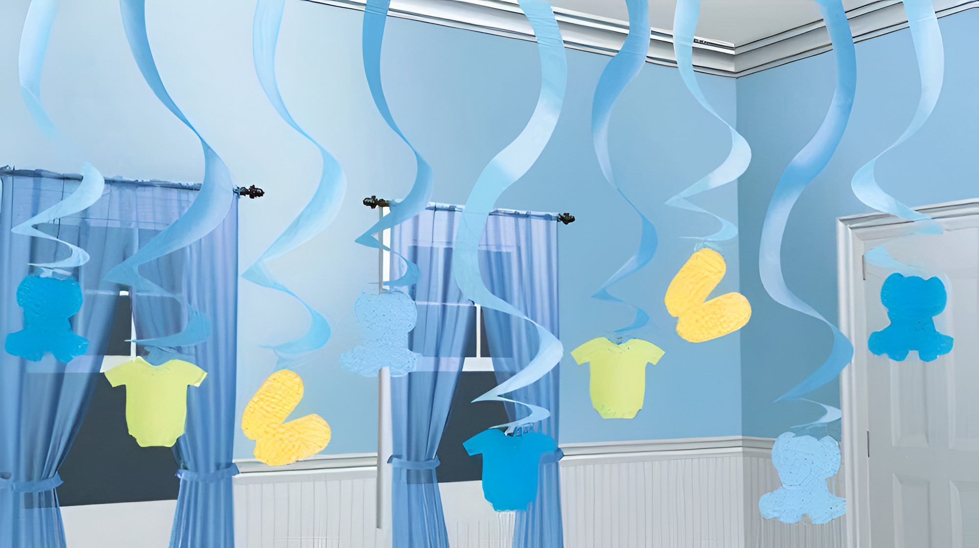 Διακοσμητικά οροφής Baby Shower Boy 15 τεμ
