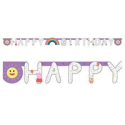 Γιρλάντα Happy Birthday Πέππα το γουρουνάκι 210cm