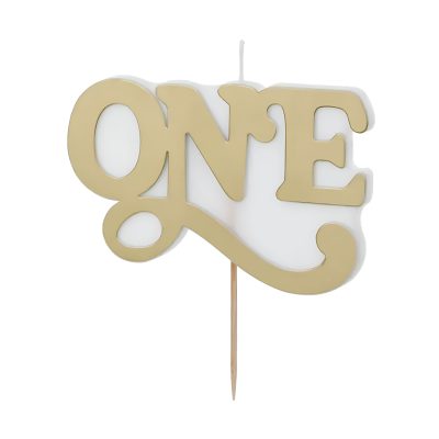 Κεράκι Γενεθλίων Χρυσό - One
