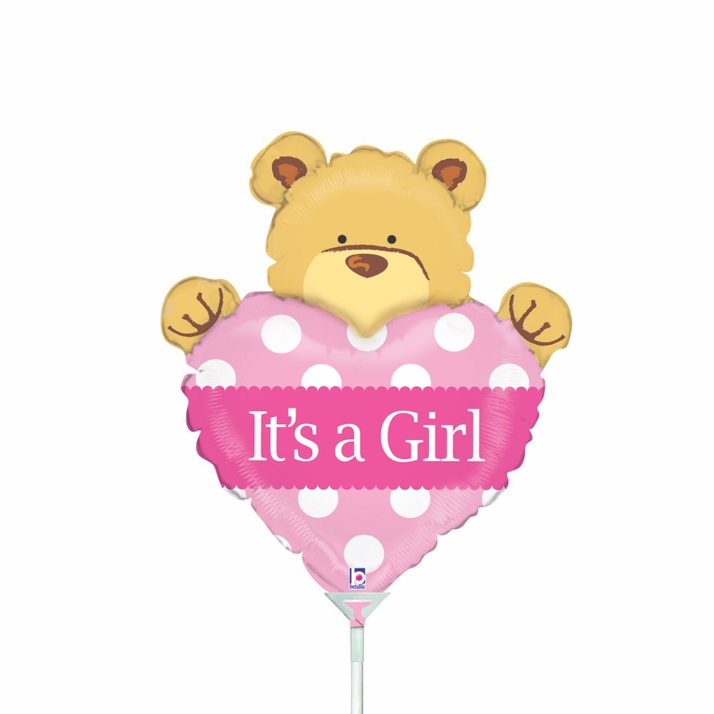 mini-shape-mpaloni-arkoidaki-me-kardia-its-a-girl_1-1 Mini Shape Μπαλόνι - Αρκουδάκι με Καρδιά It's A Girl