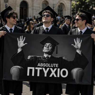 Πανό Αποφοίτησης - Absolute Πτυχίο