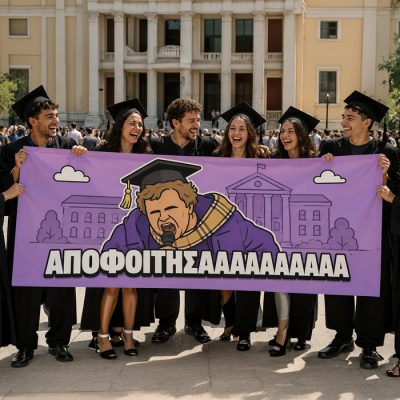 Πανό Αποφοίτησης – Aποφοίτησααα