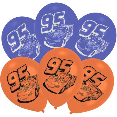 Σετ Λάτεξ Μπαλόνια - Cars McQueen 6 τεμ
