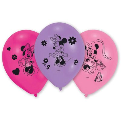 Σετ Λάτεξ Μπαλόνια – Minnie Mouse 10 τεμ