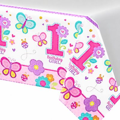 Τραπεζομάντηλο πλαστικό 1rst Birthday Girl