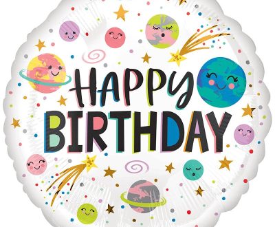 Μπαλόνι για γενέθλια πλανήτες Happy Birthday